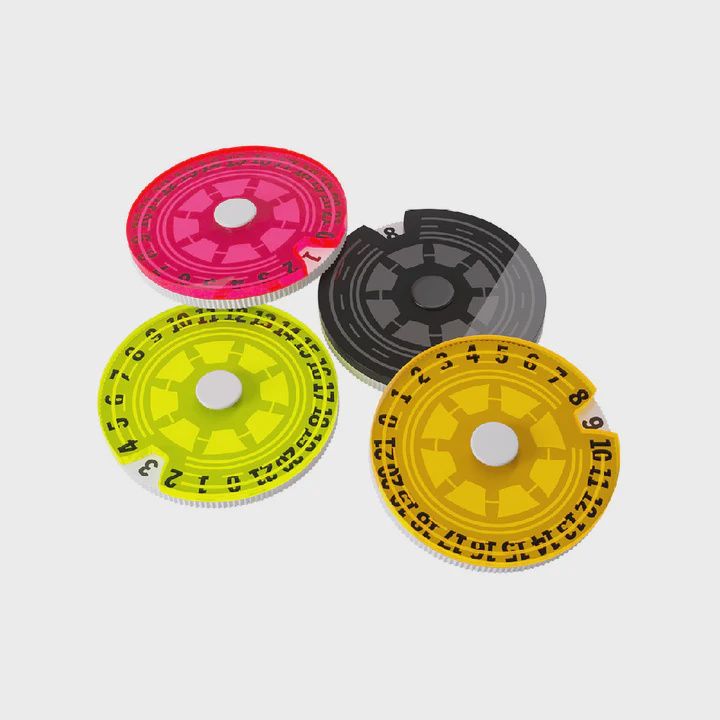 Gamegenic: Single Dial Life Counters - 4pk