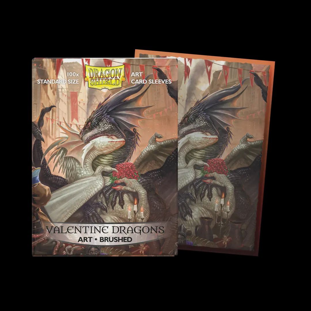 Dragon Shield - Valentine Dragons 2021 - Brushed Art Sleeves - Standard Size