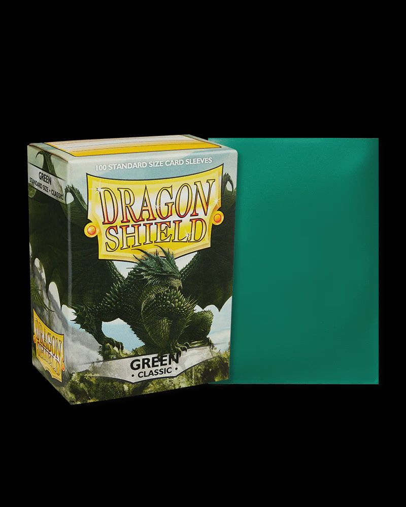 Dragon Shield - Green - Classic Sleeves (100)