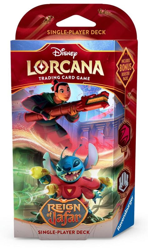 Disney Lorcana: Reign of Jafar Starter Deck (Ruby &amp; Steel)