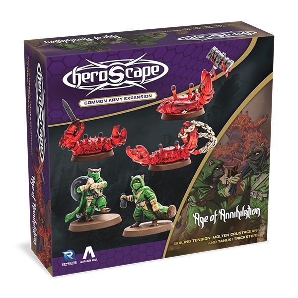 Heroscape: Army Expansion- Molten Crustaceans and Tanuki Tricksters