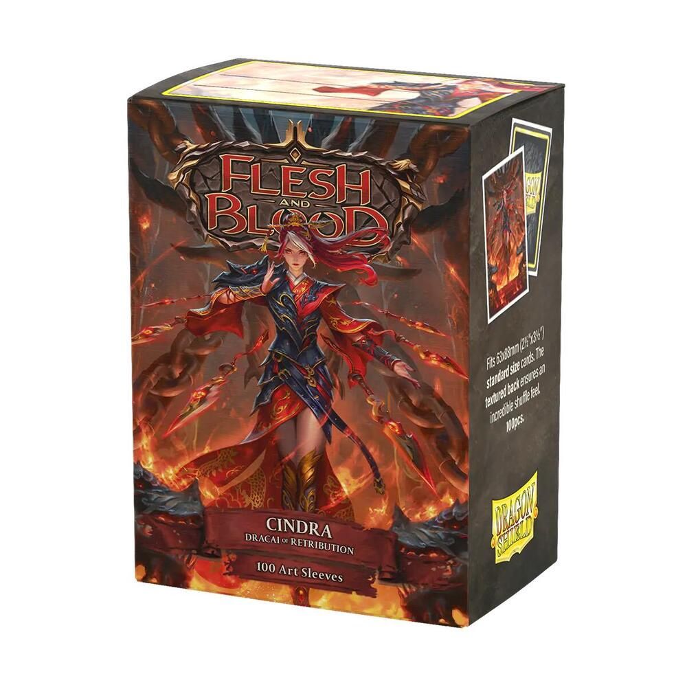 Dragon Shield - FaB Cindra, Dracai of Retribution - Matte Art Sleeves (100)