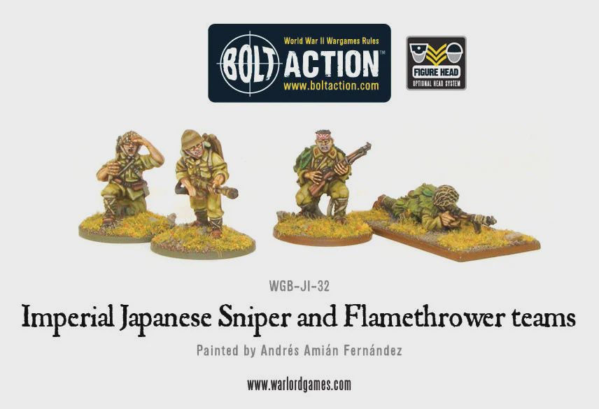 Bolt Action -Imperial Japanese Army Sniper &amp; Flamethrower Teams
