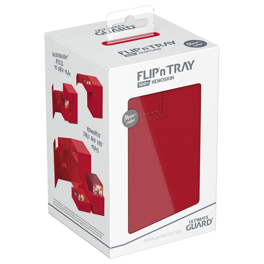 Ultimate Guard Deck Case 100+ Flip&#39;N&#39;Tray Monocolor - Red