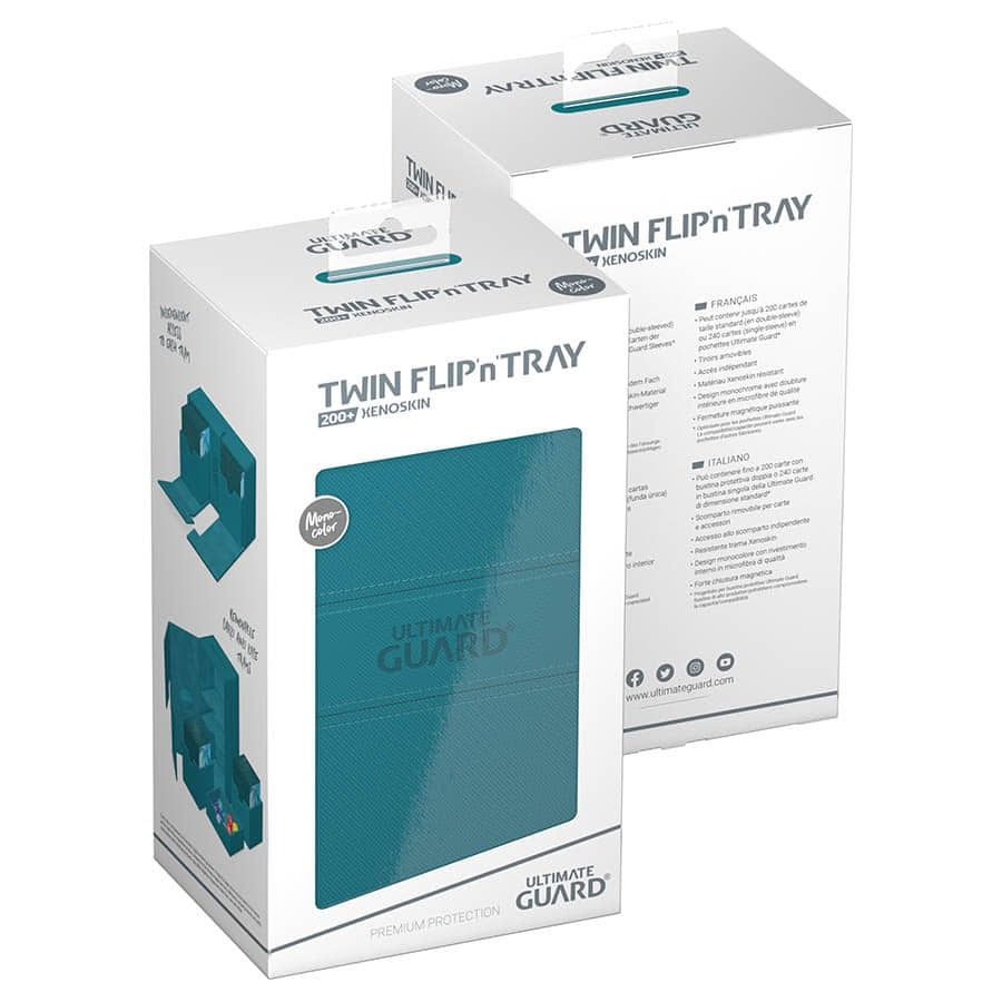 Twin Flip&#39;N&#39;Tray Deck Case 200+ Monocolor - Petrol