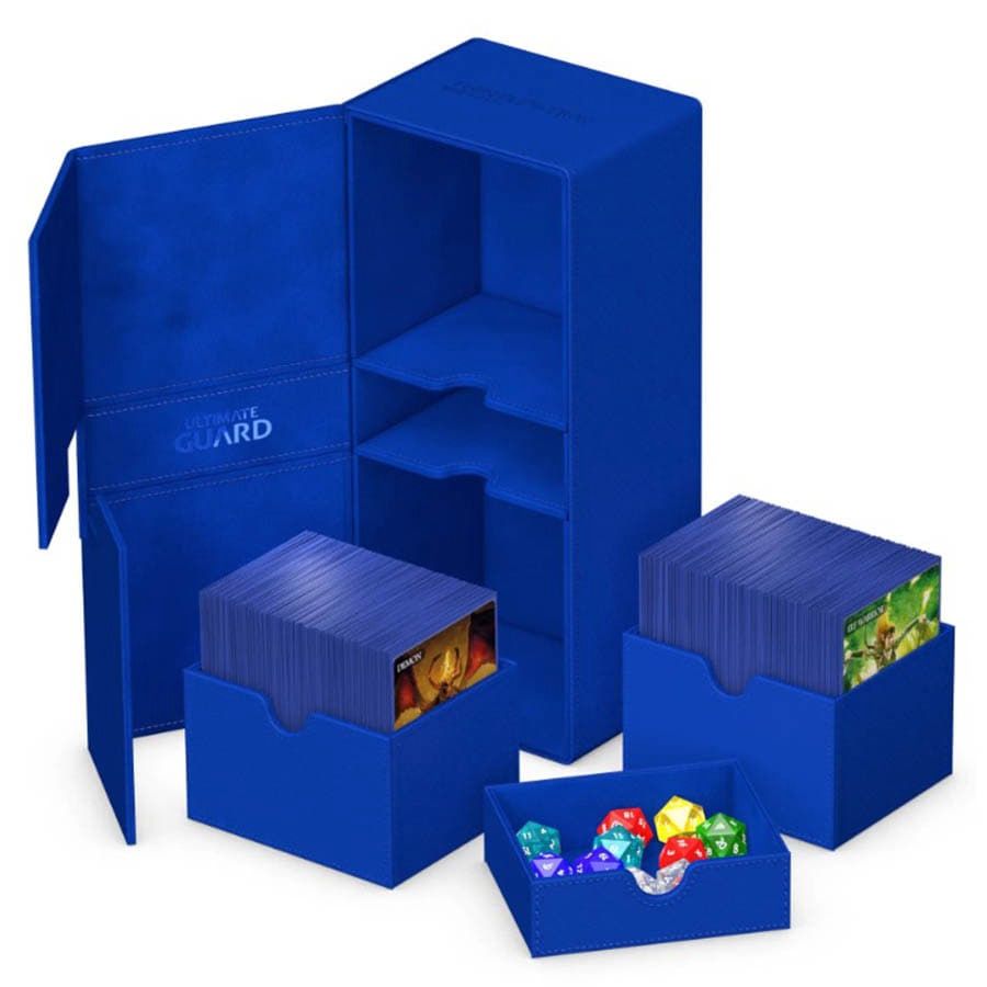 Ultimate Guard Deck Case 266+ Twin Flip&#39;N&#39;Tray - Blue