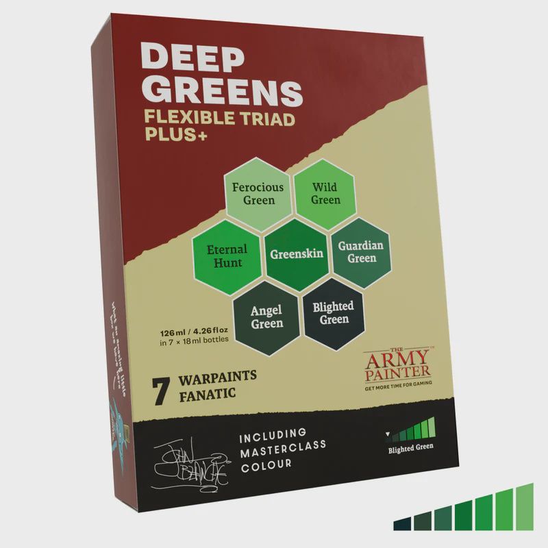 Warpaint Fanatic: Flexible Triad PLUS+ Set- Deep Greens