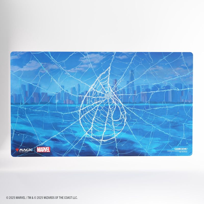 Gamegenic: Magic: The Gathering | Marvel&#39;s Spider-Man Shiny Playmat - Spider-Man Island