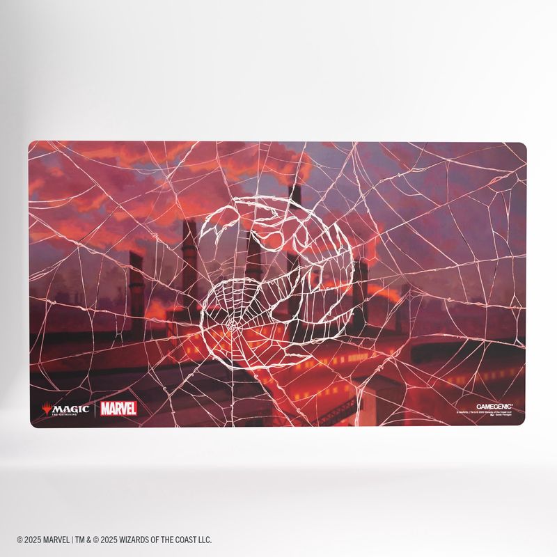 Gamegenic: Magic: The Gathering | Marvel&#39;s Spider-Man Shiny Playmat - Spider-Man Mountain