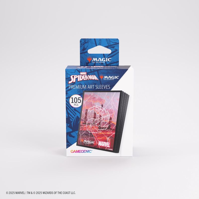 Gamegenic: Magic: The Gathering | Marvel&#39;s Spider-Man Premium Art Sleeves - Spider-Man Mountain