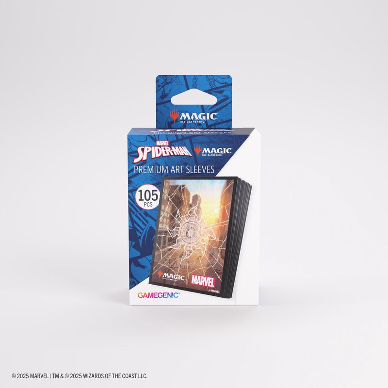 Gamegenic: Magic: The Gathering | Marvel&#39;s Spider-Man Premium Art Sleeves - Spider-Man Plains