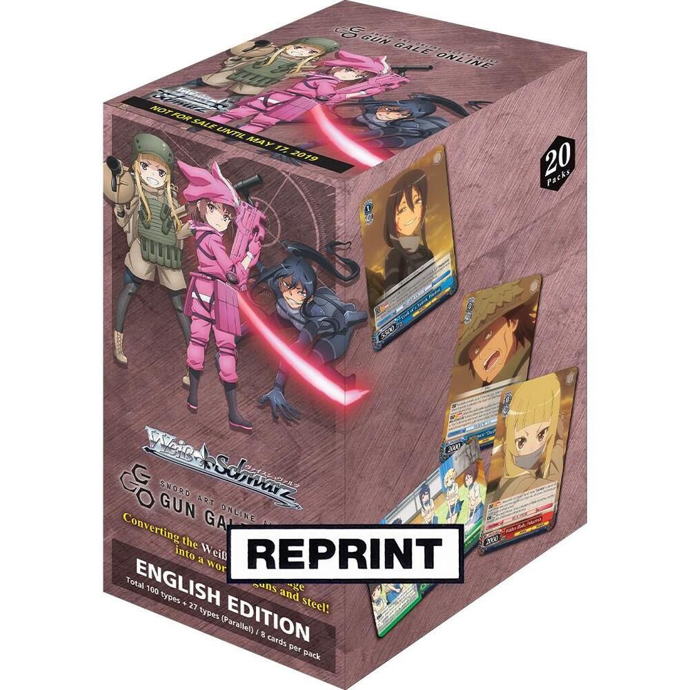 Weiss Schwarz: Sword Art Online Alternative - Gun Gale Online REPRINT Booster Display