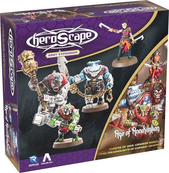 Heroscape: Crimson Widow and Dreadnoughts of Caraway Cavern Army Expansion