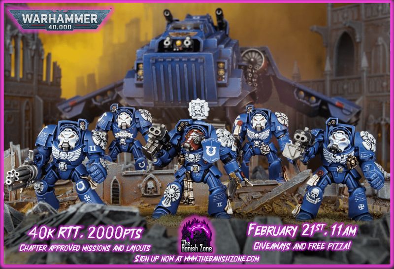 TBZ Warhammer 40k RTT - Feburary 21st - 2k points (2/21)