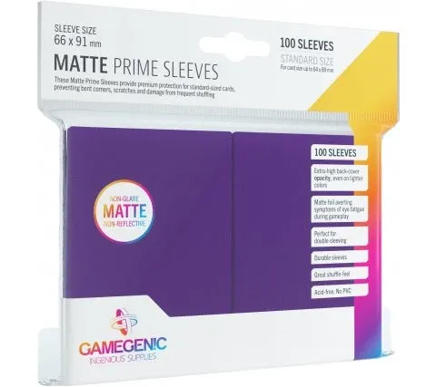 Gamegenic - Matte Prime Sleeves 66x91 - Purple (100)