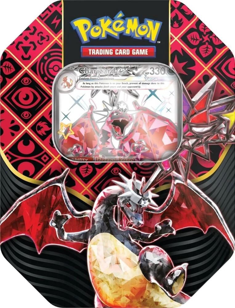Pokemon: Paldean Fates International Tin [Charizard ex]