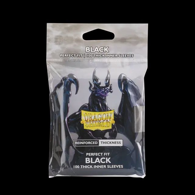 Dragon Shield - Perfect Fit Thick Inner Black (100ct)