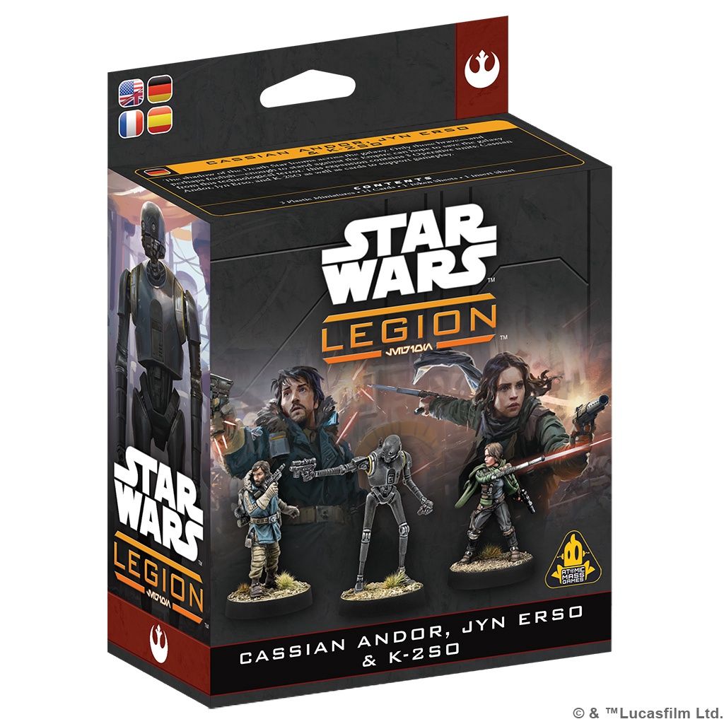 Star Wars: Legion – Cassian Andor, Jyn Erso &amp; K-2SO