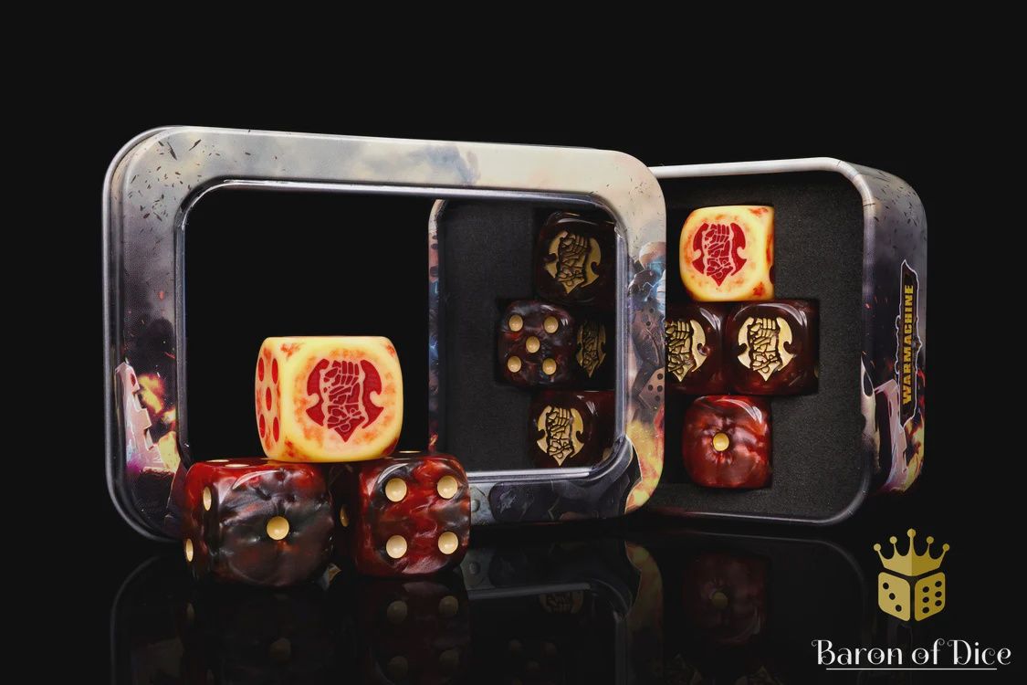 Baron of Dice: Warmachine Khador, Old Umbrey Official Dice Set