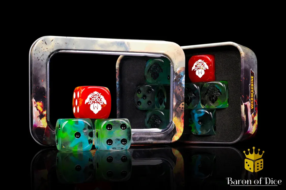 Baron of Dice: Warmachine Orgoth, Cursebound Official Dice Set