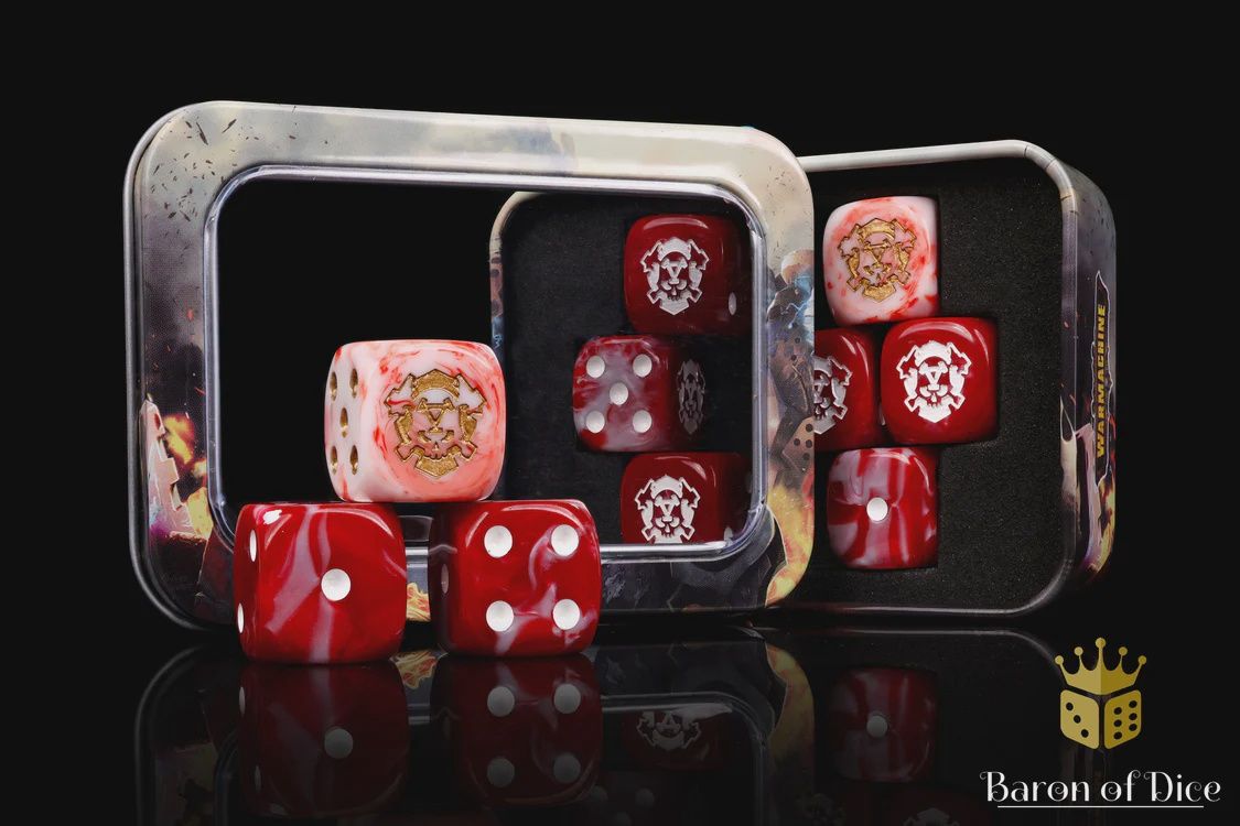 Baron of Dice: Warmachine Khador, Annihilators Official Dice Set