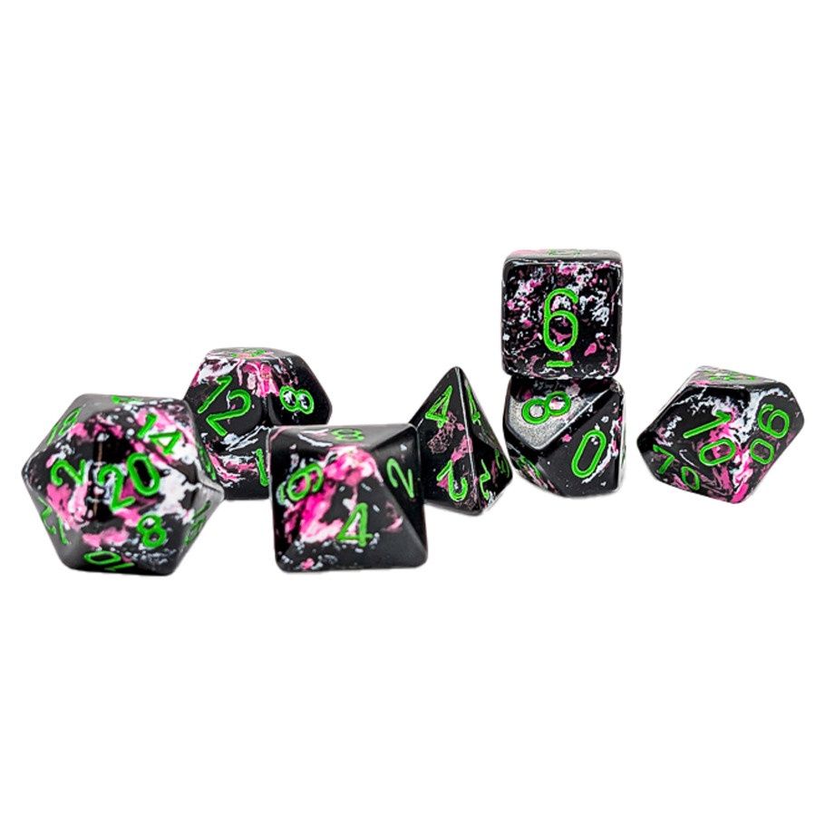 Chessex Brush Dice Paintball 7 Die Set