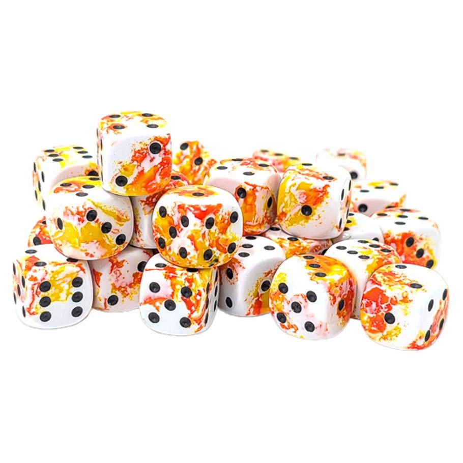 Chessex Brush Dice Sunrise 12mm Dice Block