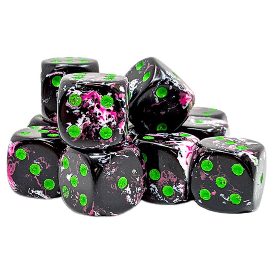 Chessex Brush Dice Paintball 16mm Dice Block