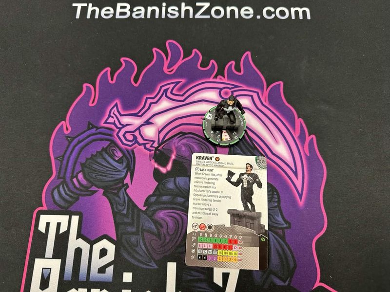 Heroclix: Kraven #031b Prime w/ Card Spider-Verse Set