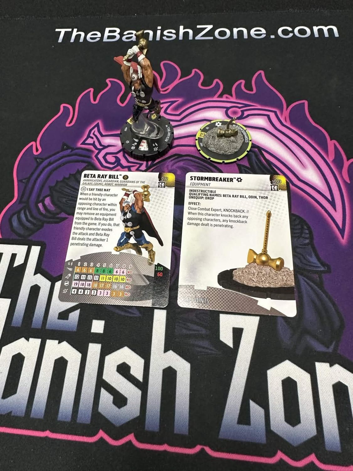 Marvel Heroclix Beta Ray Bill #032 &amp; Stormbreaker #s003 Collectors Trove Set