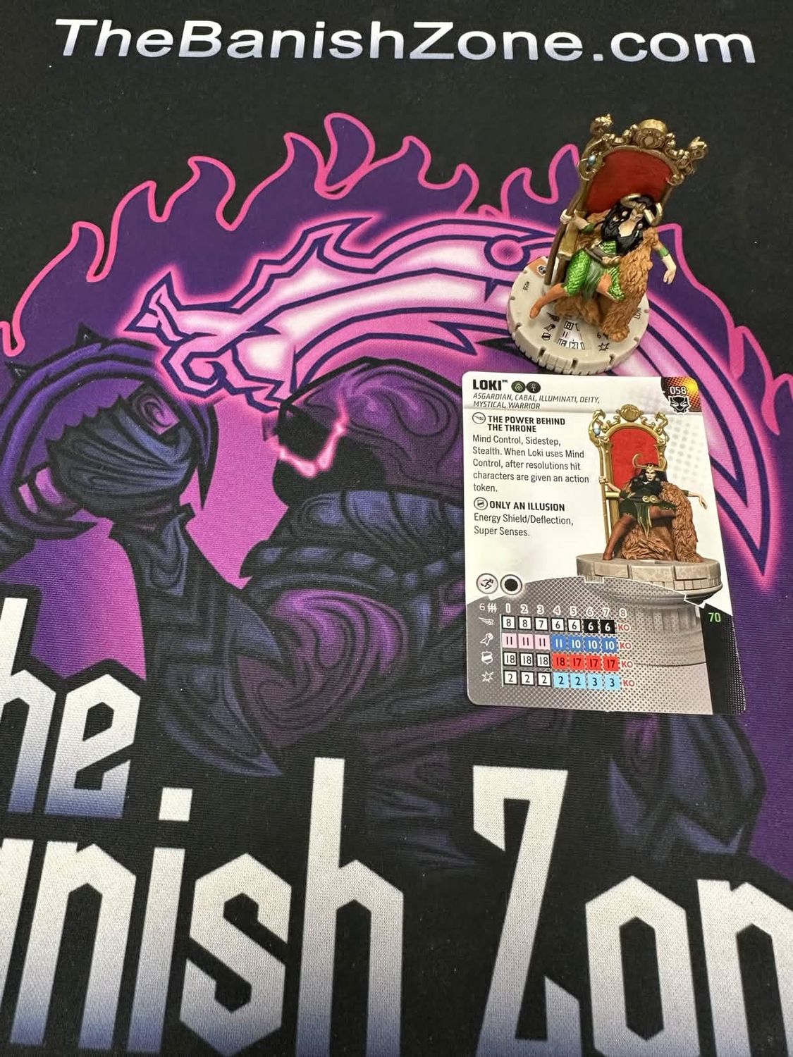 Marvel Heroclix LOKI - 058 - CHASE Black Panther Set