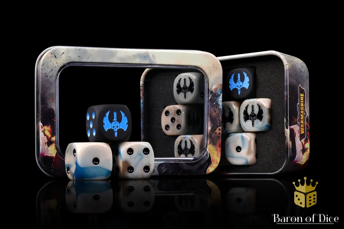 Warmachine: Cygnar Gravediggers Official Dice Set
