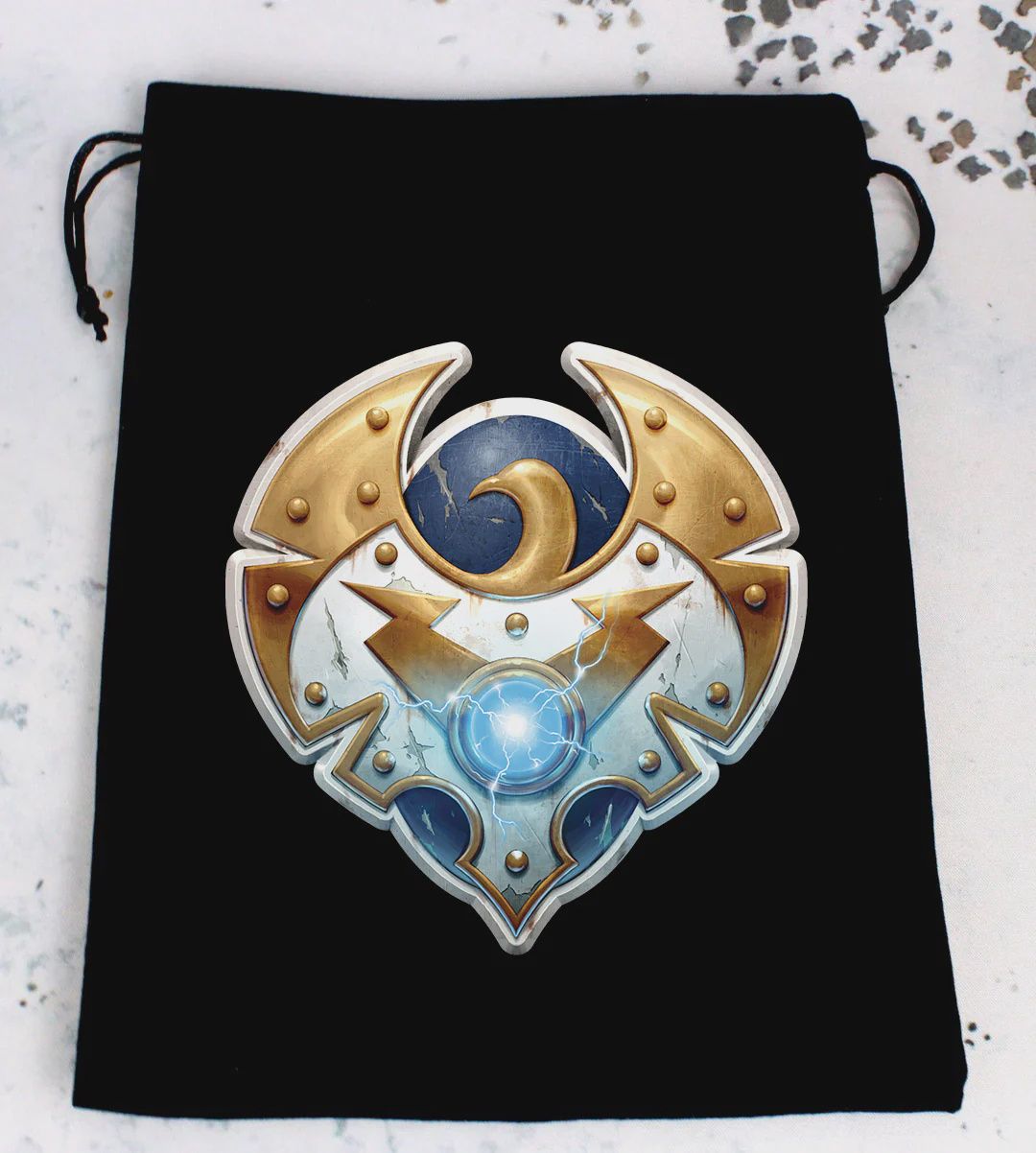 Baron of Dice: Officially Licensed Warmachine Premium Dice Bags - Storm Legion