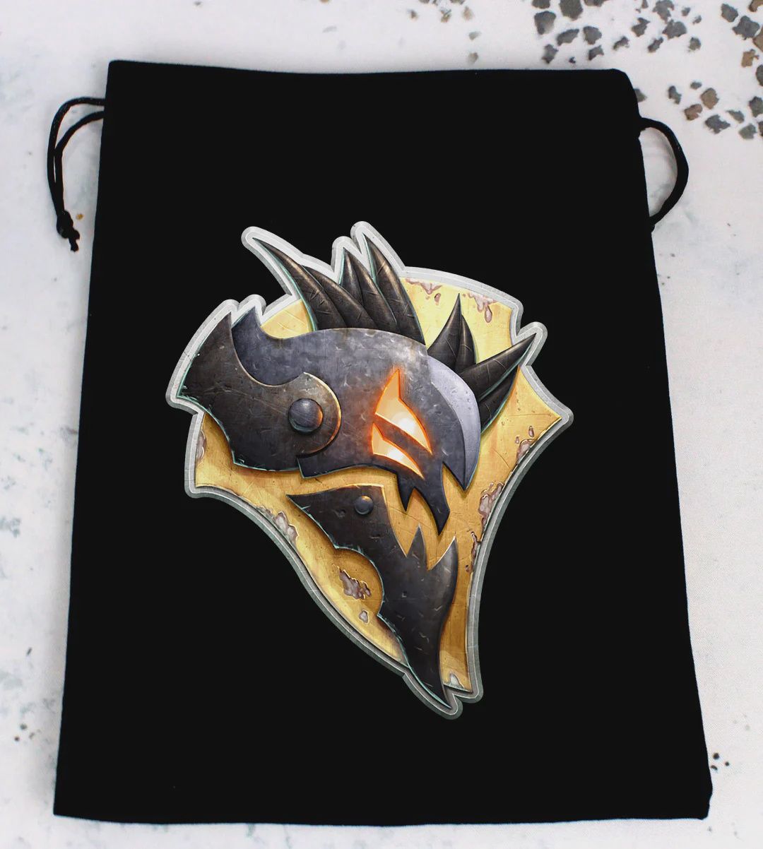 Baron of Dice: Officially Licensed Warmachine Premium Dice Bags - Shadowflame Shard