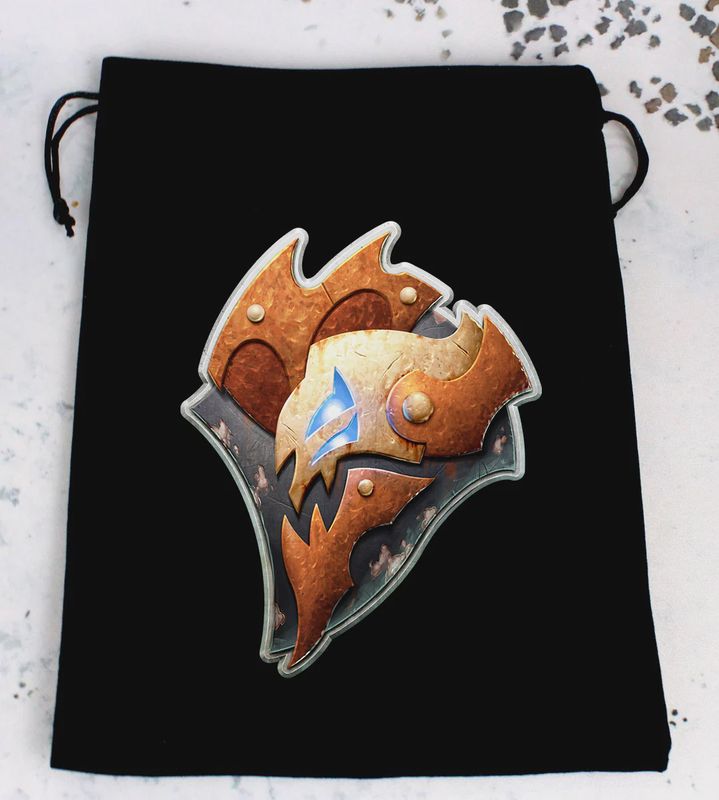 Baron of Dice: Officially Licensed Warmachine Premium Dice Bags - Embershard