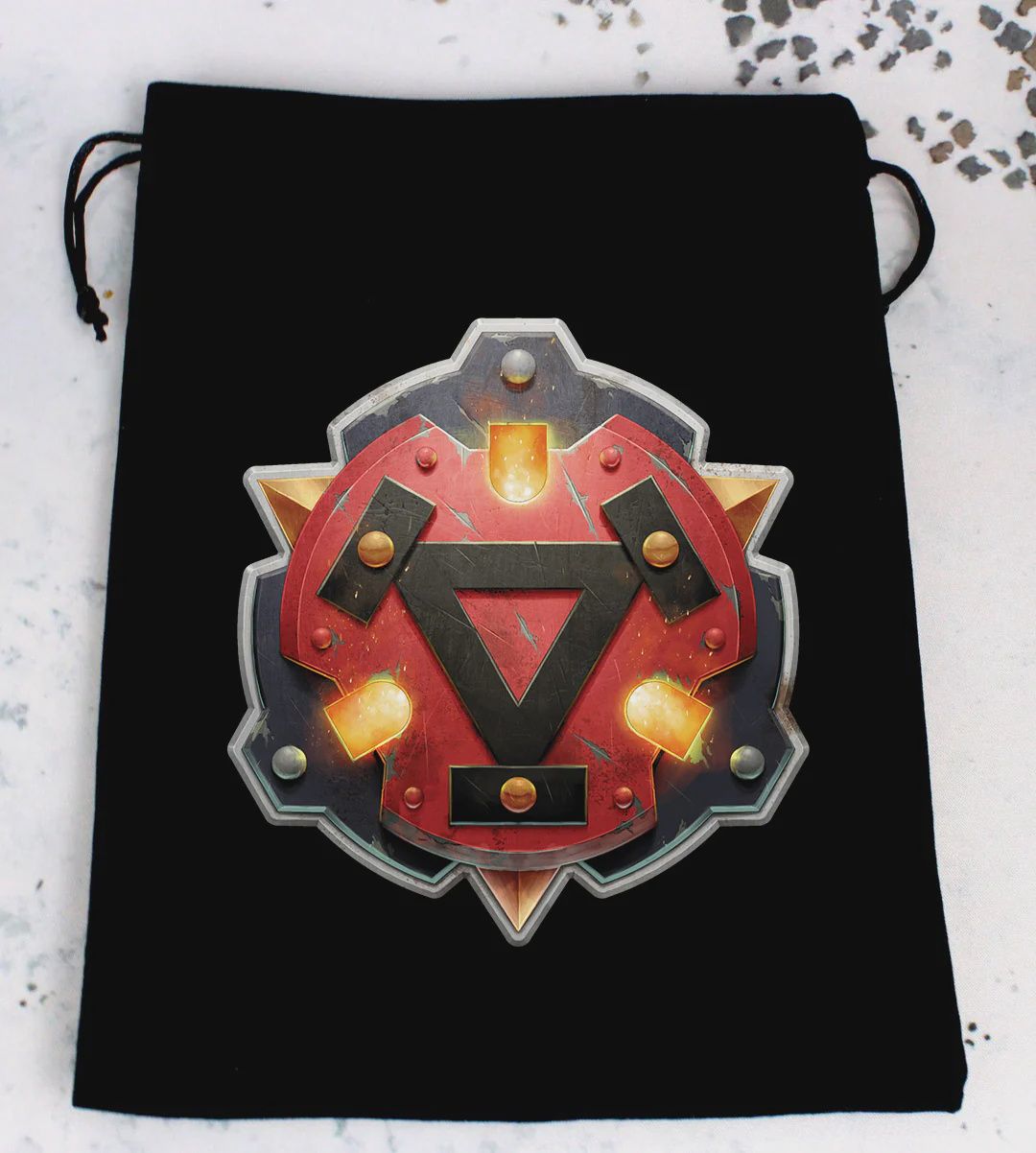 Baron of Dice: Officially Licensed Warmachine Premium Dice Bags - WInter Korps