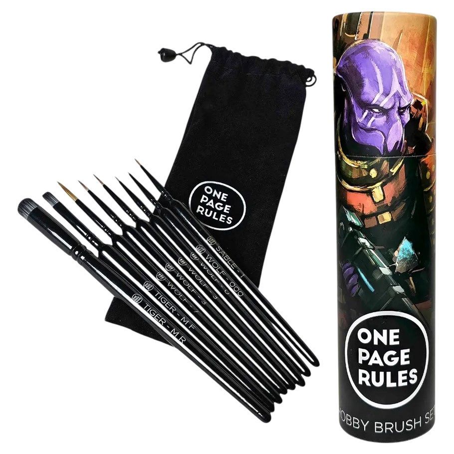 One Page Rules Brush Set (8 Brushes)