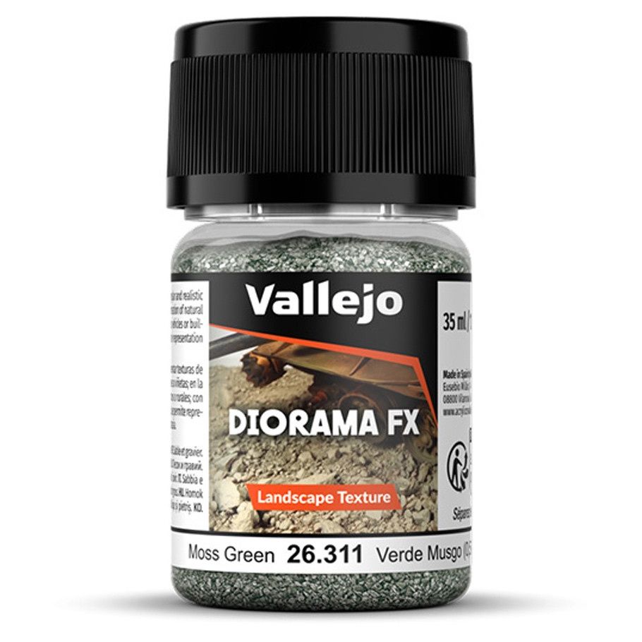 Vallejo Diorama FX: Landscape: Moss Green 0.5-2 mm (35ml)