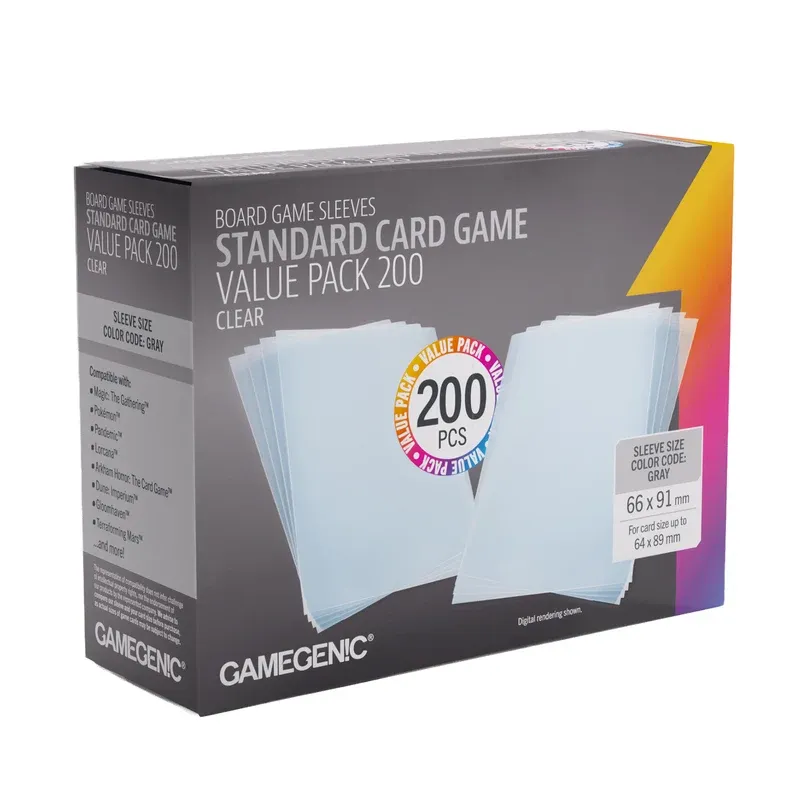 Gamegenic - Prime Sleeves Standard Card Game-Size Value Pack 200