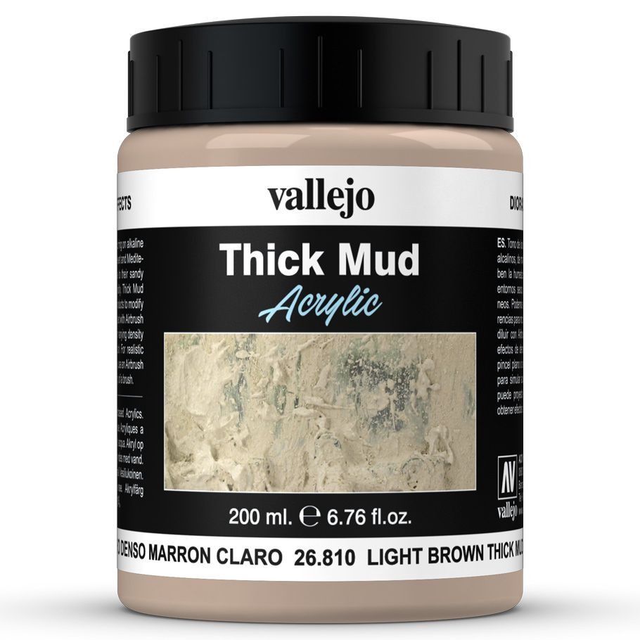 Vallejo Diorama FX: Mud Light Brown Thick Mud (200ml)
