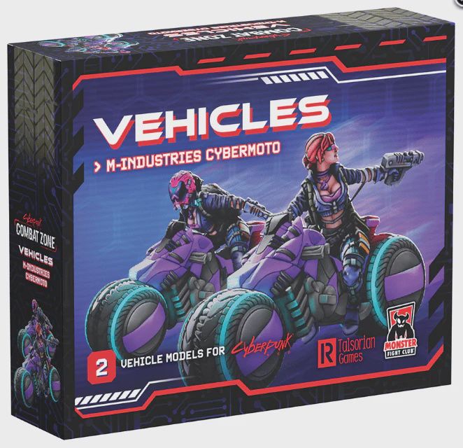 Cyberpunk RED Combat Zone: Vehicles - M-Industries Cybermoto
