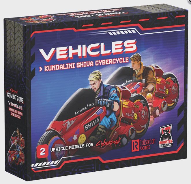 Cyberpunk RED Combat Zone: Vehicles - Kundalini Shiva Cybercycle