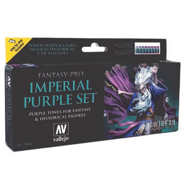 Vallejo: Fantasy-Pro: Imperial Purple Set (8)