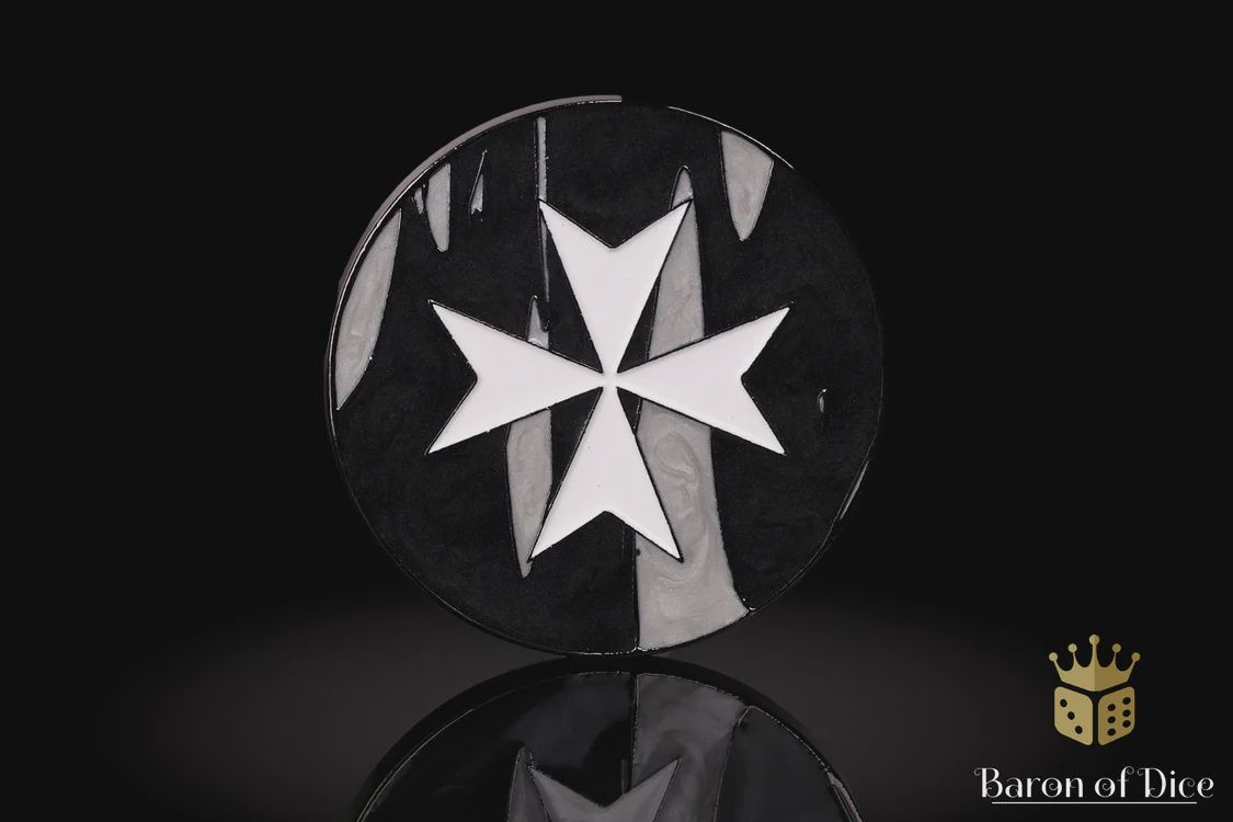 40mm Baron's Coin™ | Knights Templar | Black