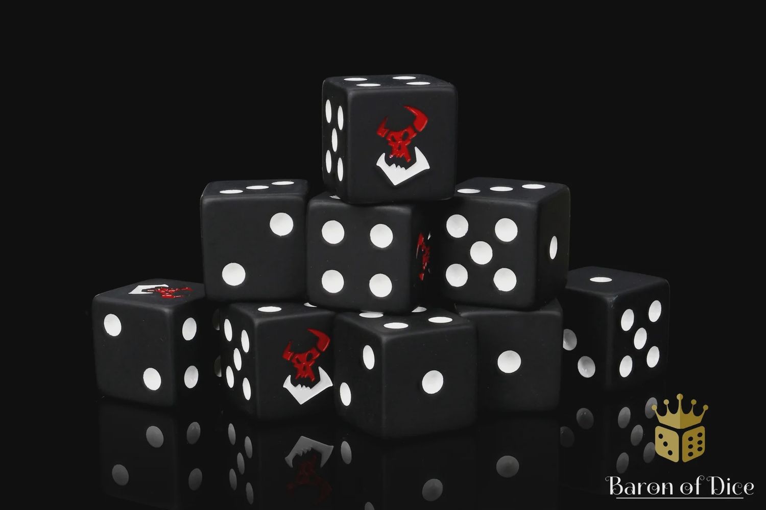 Baron of Dice | Black Orcs Dice (25)