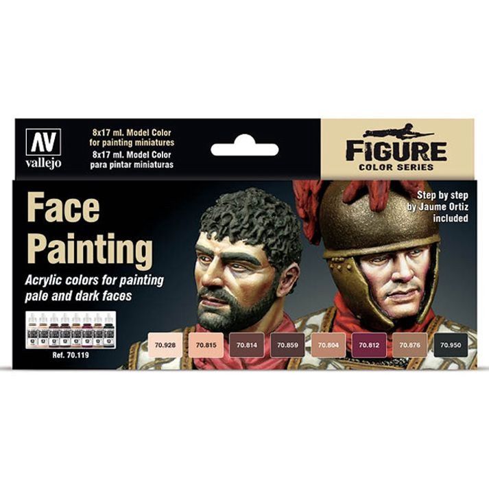 Vallejo Model Color: Effects: Faces Painting Set (8)