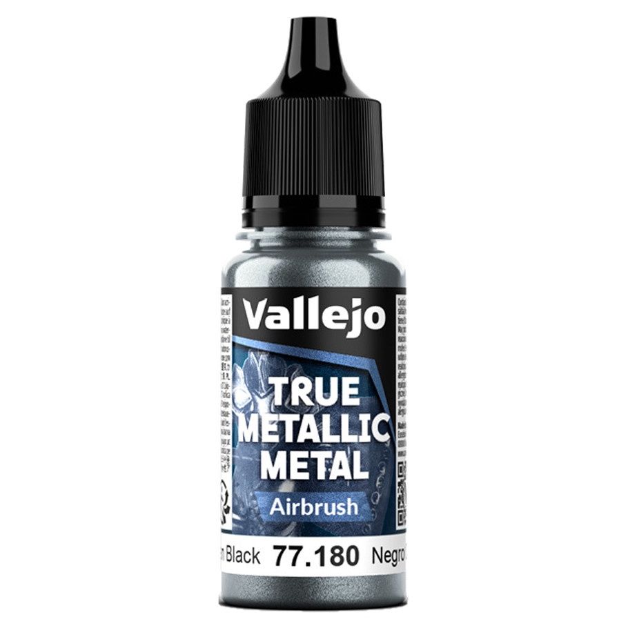 True Metallic Metal: Airbrush: Obsidian Black (18ml)