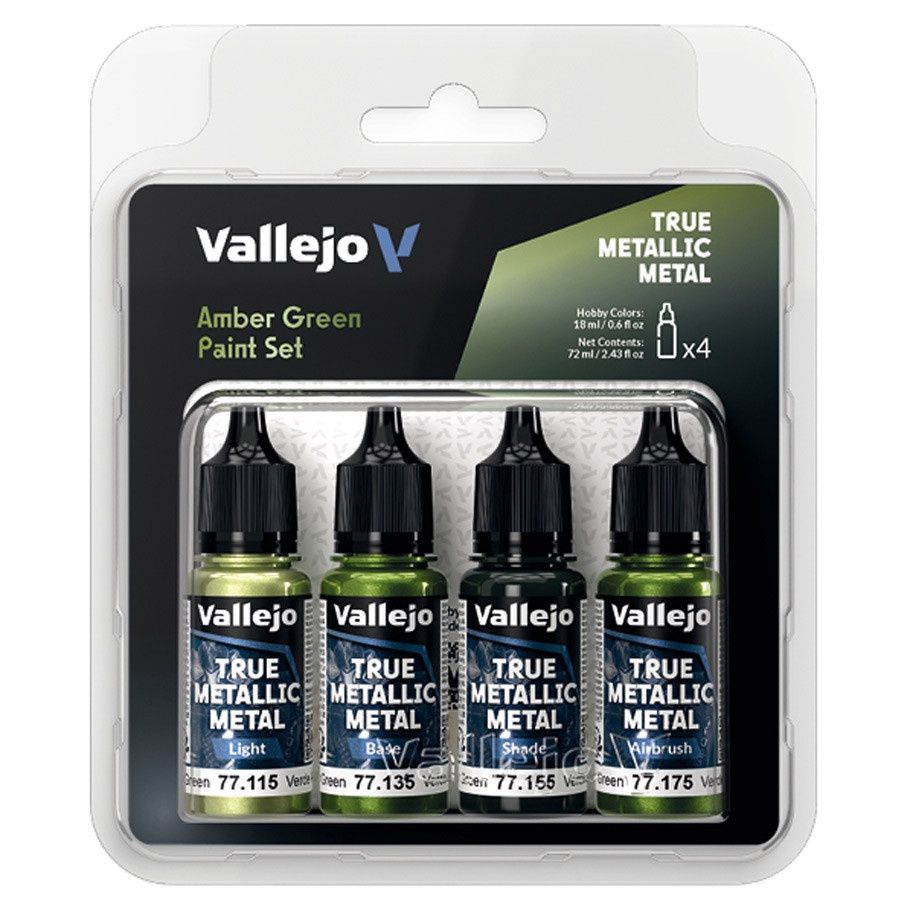 True Metallic Metal: Amber Green Color Set (4)