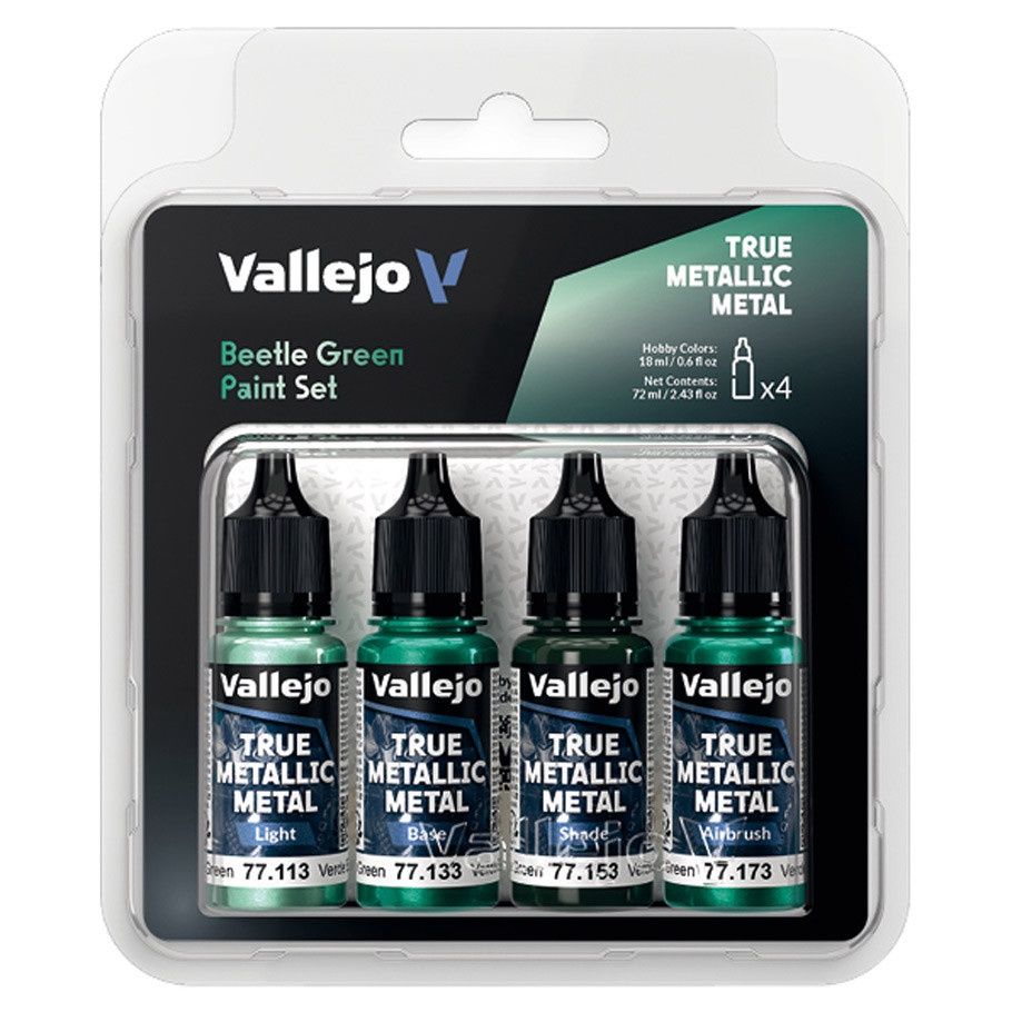 True Metallic Metal: Beetle Green Color Set (4)
