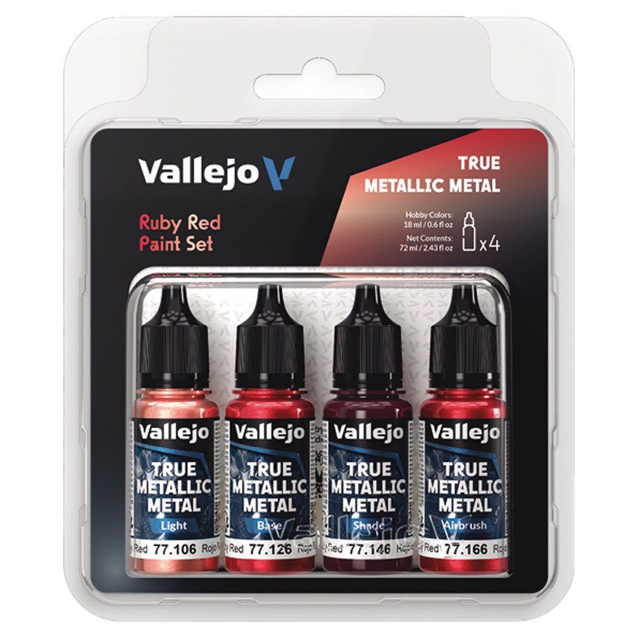 True Metallic Metal: Ruby Red Color Set (4)